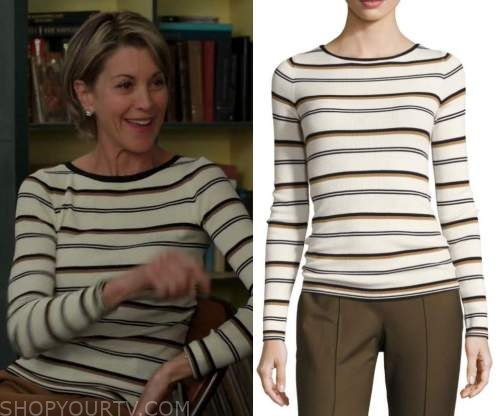 American Housewife: Season 5 Episode 10 Striped Ribbed Top | Shop Your TV