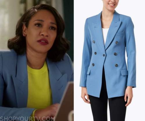 The Flash: Season 7 Episode 4 Iris' Blue Blazer | Shop Your TV