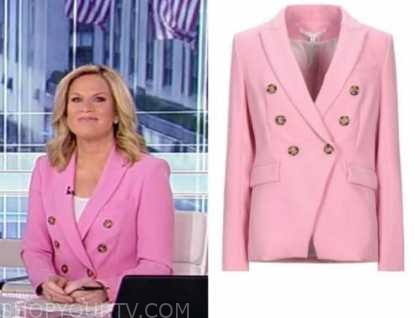 America's Newsroom: March 2021 Martha MacCallum's Pink Double Breasted ...