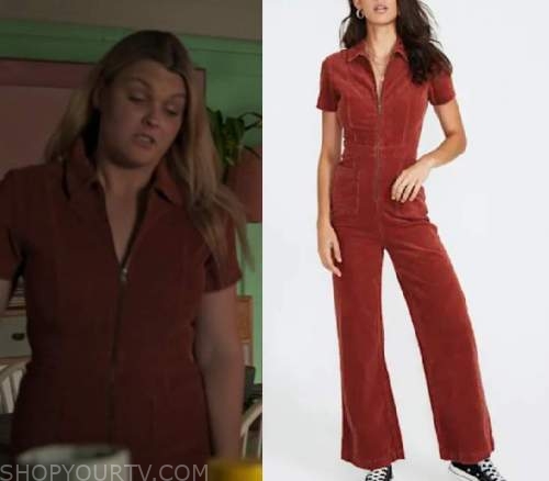 Home and Away: March 2021 Ziggy's Brown Zip Front Jumpsuit | Shop Your TV