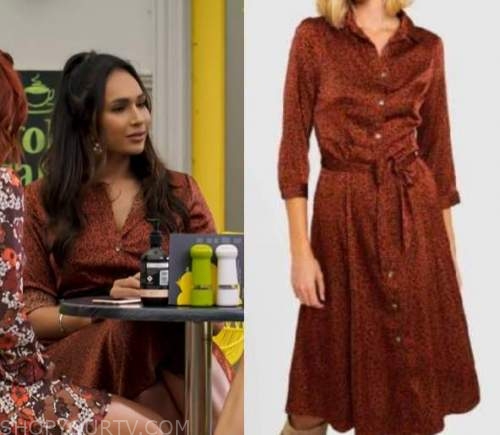 Neighbours: March 2021 Dipi's Brown Leopard Print Dress | Shop Your TV