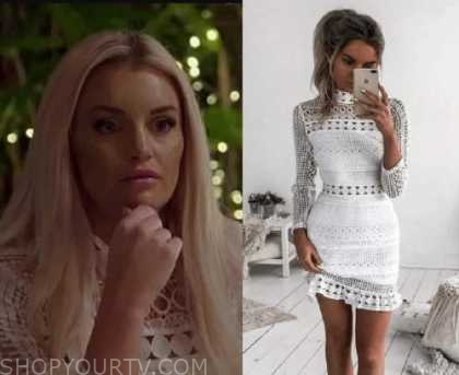 Married At First Sight Au Season 8 Episode 4 Samantha S White Lace Dress Shop Your Tv