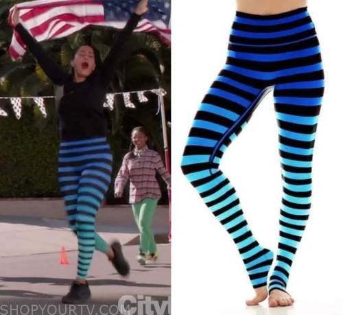 Celebrity Fashion: Instagram Candace Cameron Bure's Rainbow Striped Leggings