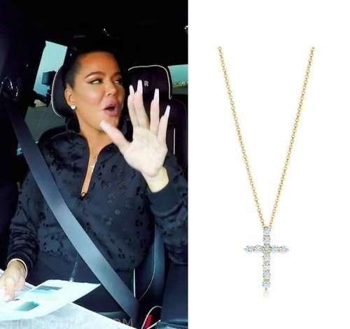 Kardashian cross sale necklace