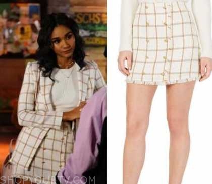 All American: Season 3 Episode 10 Layla's Checked Mini Skirt | Shop Your TV