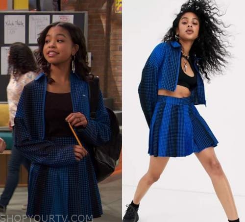 Raven S Home Season 4 Episode 9 Nia S Pleated Mini Skirt