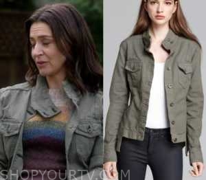 Grey's Anatomy: Season 17 Episode 10 Amelia's Green Jacket | Shop Your TV