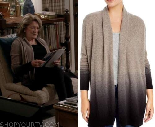 B Positive: Season 1 Episode 15 Norma's Cashmere Dip Dye Cardigan ...