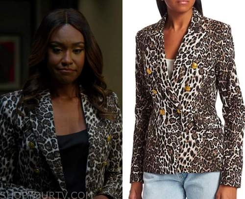 All Rise: Season 2 Episode 13 Rachel's Leopard Double Breasted Blazer ...