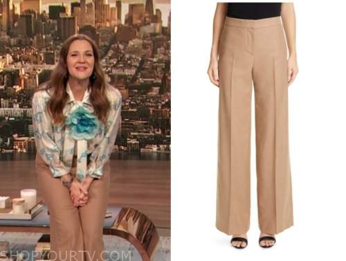 Drew Barrymore Show: April 2021 Drew Barrymore's Beige Pants | Shop Your TV