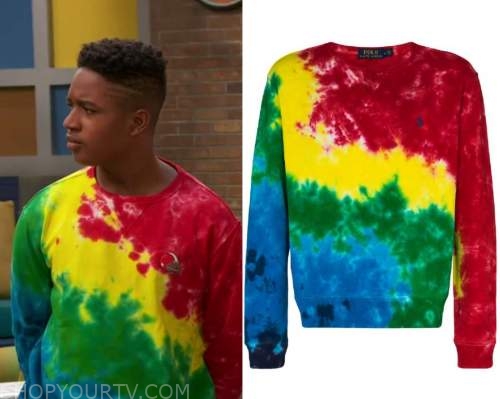 Raven's Home: Season 4 Episode 11 Booker's Tie Dye Sweater | Fashion ...