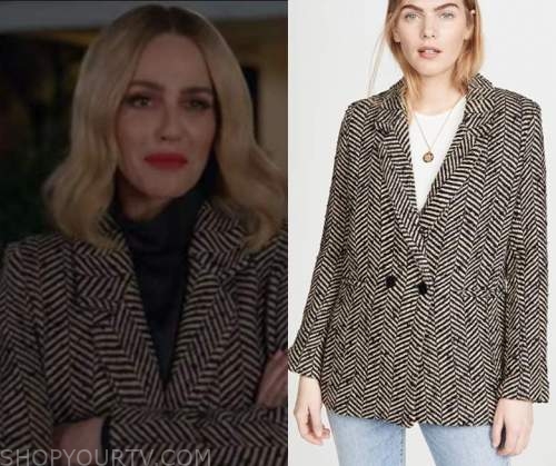 All American: Season 3 Episode 11 Laura's Herringbone Blazer | Shop Your TV