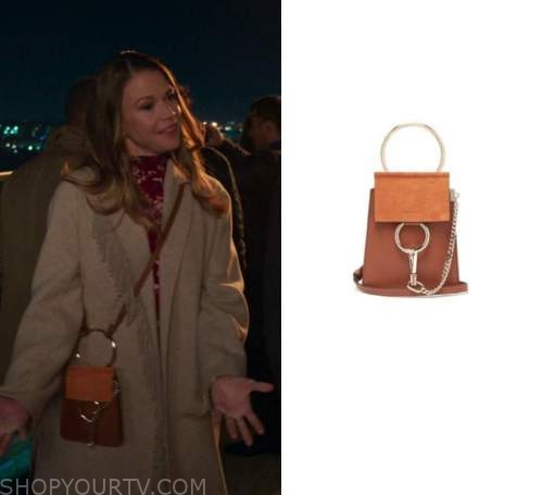 Younger: Season 7 Episode 3 Liza's Tan & Orange Circle Ring Bag | Shop ...