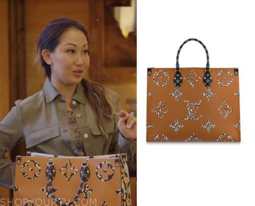 WornOnTV: Tiffany's orange zebra tote bag on The Real Housewives of Dallas, Tiffany Moon