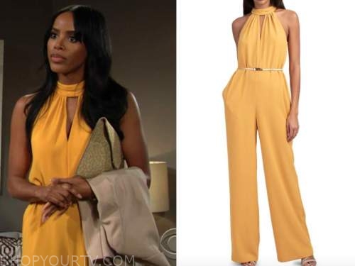 The Young and the Restless: May 2021 Imani Benedict's Yellow Keyhole ...