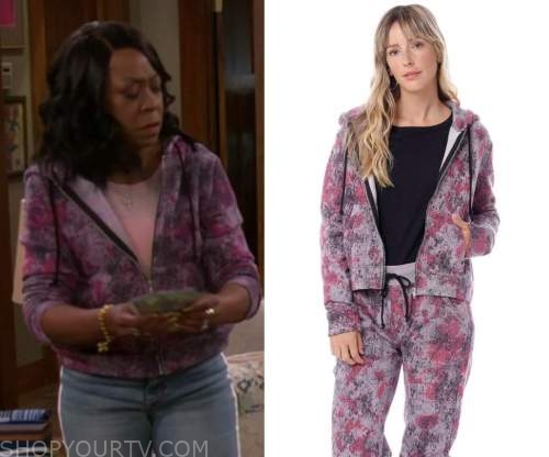 The Neighborhood: Season 3 Episode 16 Tina's Purple Dye Hoodie | Shop ...