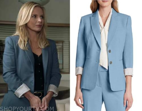 Big Shot: Season 1 Episode 5 Holly's Blue Blazer with Striped Cuffs ...