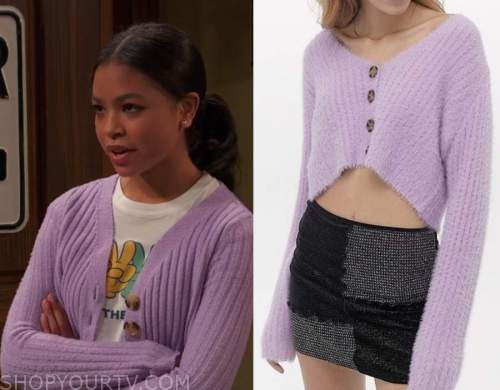 Ravens Home: Season 4 Episode 16 Nia's Purple Cardigan | Fashion ...