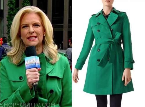 Fox and Friends: June 2021 Janice Dean's Green Trench Coat | Shop Your TV