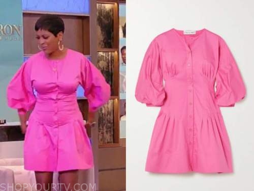 Tamron Hall Show: June 2021 Tamron Hall's Hot Pink Shirt Dress | Shop ...