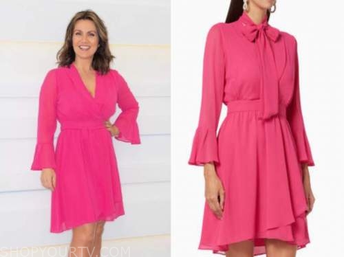 Good Morning Britain: June 2021 Susanna Reid's Hot Pink Bell Sleeve ...