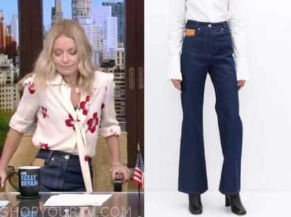 Live with Kelly and Ryan: June 2021 Kelly Ripa's High Waist Wide Leg ...