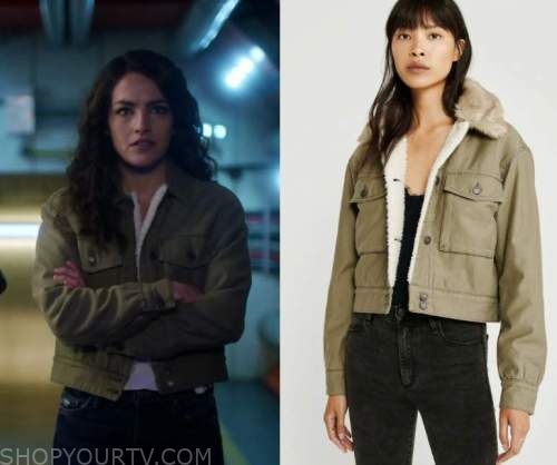 The Flash: Season 7 Episode 14 Allegra's Green Sherpa Trucker Jacket ...