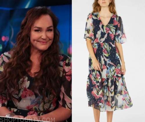 The Project: June 2021 Kate's Metallic Floral Dress | Shop Your TV