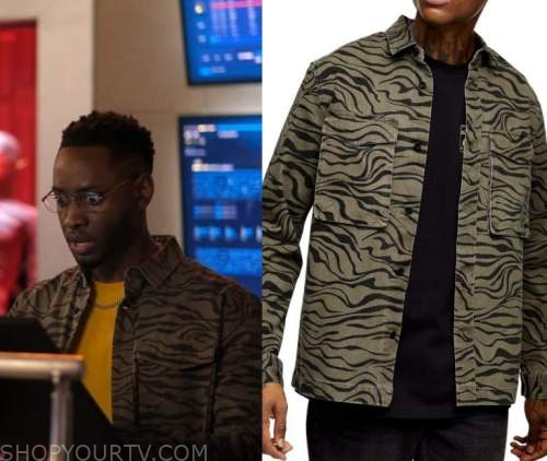 The Flash: Season 7 Episode 15 Chester's Animal Print Shirt Jacket ...