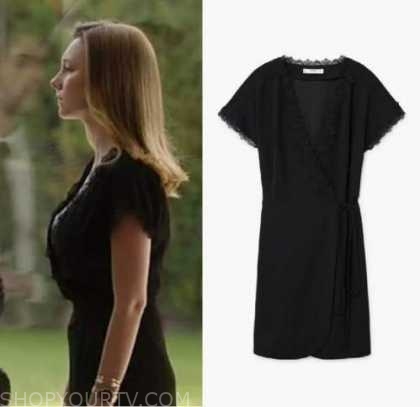 Elite: Short Stories Carla's Black Lace Trim Dress