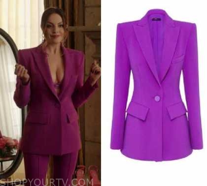 Dynasty: Season 4 Episode 6 Fallon's Pink Blazer | Shop Your TV