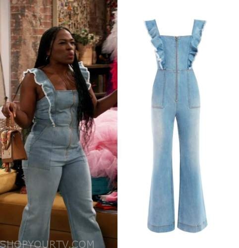 iCarly Revival: Season 1 Episode 4 Harper's Blue Zip Denim JUmpsuit ...