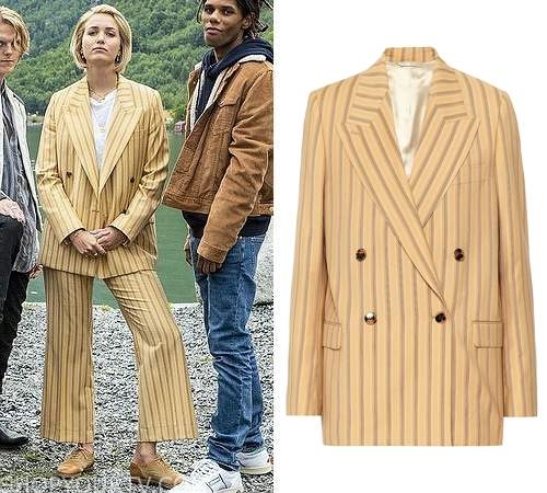 Ragnarok Season 2 Promotional Photos Saxa S Yellow Striped Blazer Shop Your Tv