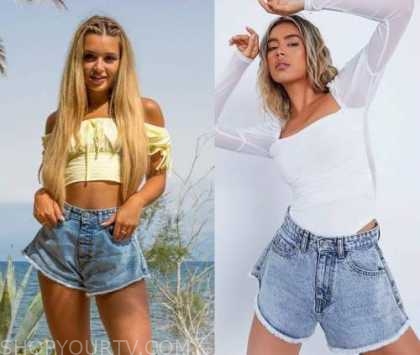 DENIM FLARE SHORTS LM326 - No Angel