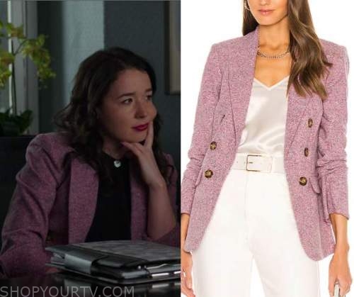 The Good Fight: Season 5 Episode 2 Marissa' Pink Blazer | Shop Your TV