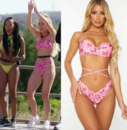 Love Island: Season 7 Episode 7 Chloe's Pink Butterfly Bikini