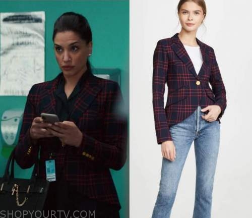 Nurses: Season 2 Episode 3 Plaid Blazer | Shop Your TV