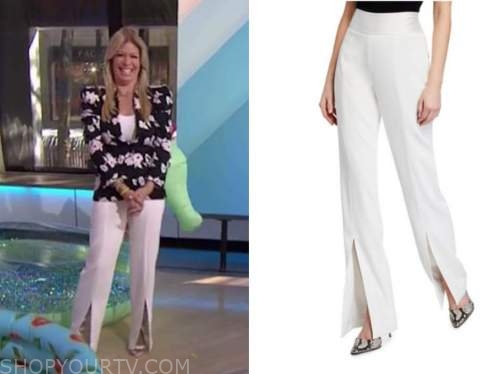 The Today Show: July 2021 Jill Martin's White Vented Pants | Shop Your TV