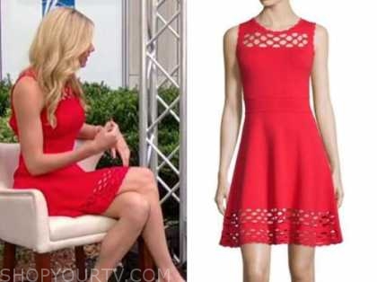 Fox and Friends: July 2021 Abby Hornacek's Red Knit Dress | Shop Your TV