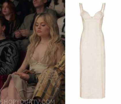 Gossip Girl Reboot Season 1 Episode 3 Audrey S White Midi Dress Shop Your Tv