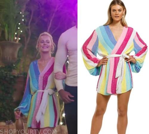 Love Island: Season 7 Episode 24 Georgia's Rainbow Dress | Shop Your TV