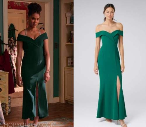 Never Have I Ever: Season 2 Episode 10 Fabiola's Off Shoulder Gown ...