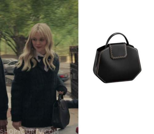 Gossip Girl Reboot Season 1 Episode 1 Audrey S Black Hexagonal Bag Shop Your Tv