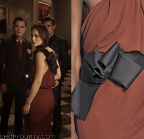 Gossip Girl: Season 3 Episode 5 Serena's Dark Blue dress