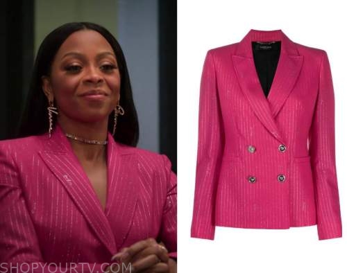 Run the World: Season 1 Episode 7 Renee's Pink Metallic Blazer | Shop ...