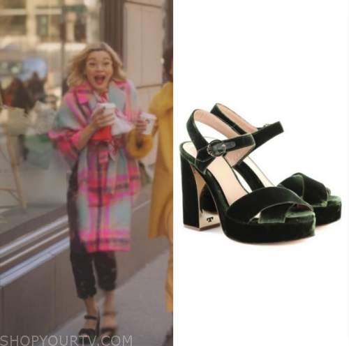 Katy Keene: Season 1 Episode 1 Pepper's green platform heels | Shop Your TV