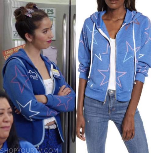 Superstore: Season 5 Episode 12 Cheyenne's star print hoodie | Shop Your TV