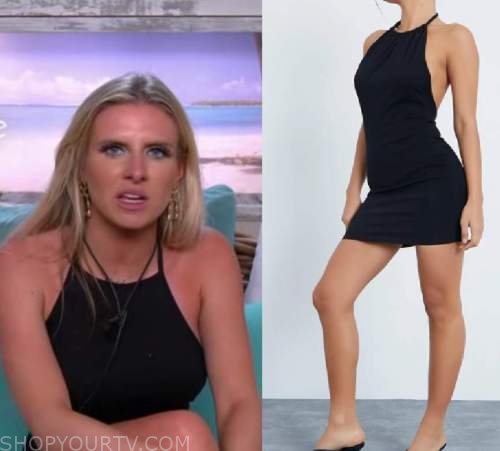 chloe love island black dress