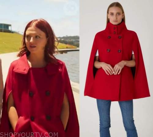 red cape coat