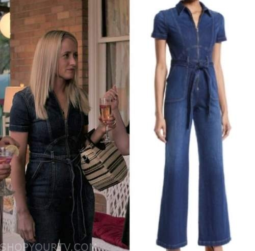 Heels: Season 1 Episode 3 Denim Zip Front Jumpsuit | Shop Your TV